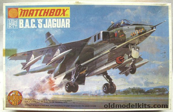 Matchbox 1/72 BAC 'S' Jaguar - RAF 54 or 6 Squadron, PK-102 plastic model kit